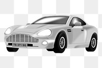 Sports car png sticker, transparent background. Free public domain CC0 image.