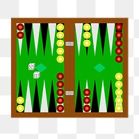 Backgammon game png sticker, transparent background. Free public domain CC0 image.