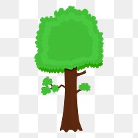 Lone tree png sticker, transparent background. Free public domain CC0 image.