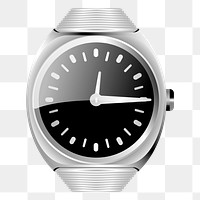 Wristwatch png sticker, transparent background. Free public domain CC0 image.