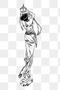 Silky dress woman png sticker, transparent background. Free public domain CC0 image.