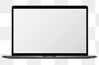 Laptop png sticker, digital device, transparent background