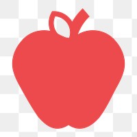 Apple icon png sticker, transparent background