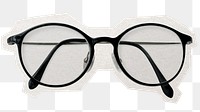 Eye glasses png digital sticker, collage element in transparent background