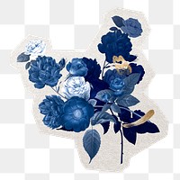 PNG flower bouquet, aesthetic sticker in transparent background