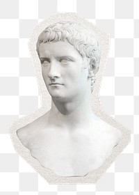 Caligula png, Roman emperor sticker, transparent background