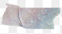 PNG glitter washi tape, stationery collage element, transparent background