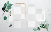 Corporate identity png mockup, branding set, transparent design