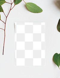 Poster png mockup, transparent design