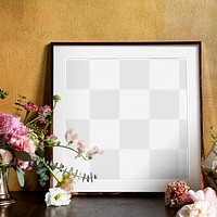 Picture frame png mockup, transparent design