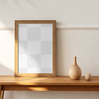 Picture frame mockup, png transparent