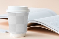 Coffee cup png mockup, transparent design