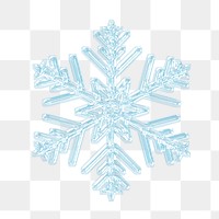 Blue snowflake png sticker, Christmas cut out, transparent background