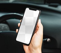 Smartphone screen png mockup, transparent design