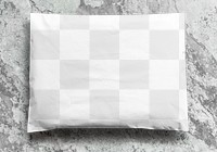 A4 paper png envelope mockup, transparent design