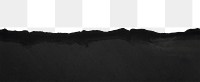 Silhouette mountain png border, transparent background
