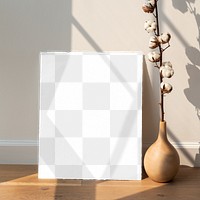 Poster png mockup, home decor, transparent design