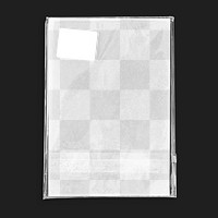 Plastic wrap png mockup, transparent design 