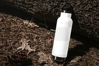 Water bottle png mockup, portable, travel, transparent design