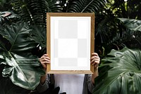Picture frame png mockup, transparent design