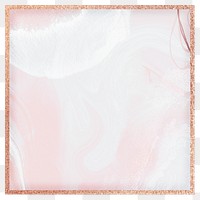Pink aesthetic png rectangular frame, glitter, transparent background