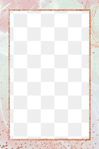 Mint aesthetic png rectangular frame, glitter, transparent background