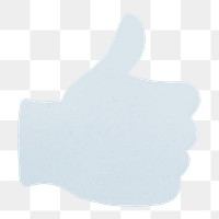 Thumbs up icon png sticker, transparent background