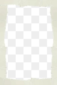 Ripped paper png frame sticker, transparent background