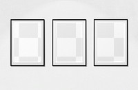 Exhibition photo frame  png mockup, transparent design 