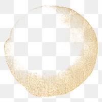  Gold stain png sticker,  transparent background