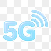 5G network  png sticker, transparent background