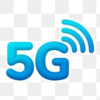 5G network  png sticker, transparent background