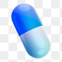 Capsule icon  png sticker, 3D gradient design, transparent background