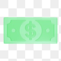 Money icon  png sticker, transparent background