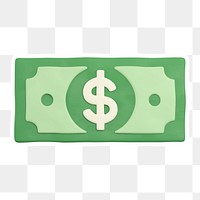 Dollar bill, money  png sticker, transparent background