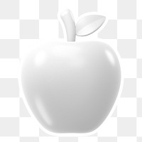 Apple   png sticker, transparent background