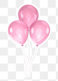 Party balloons   png sticker, transparent background