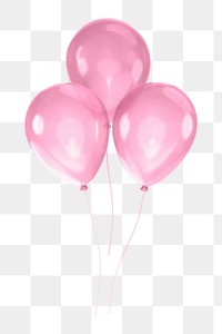 Party balloons icon  png sticker, transparent background