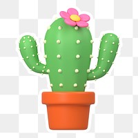 Cactus  png sticker, transparent background