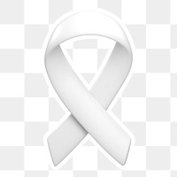 Awareness ribbon  png sticker, transparent background