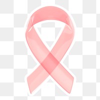 Awareness ribbon  png sticker, transparent background