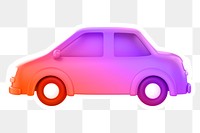 Car, vehicle  png sticker, transparent background