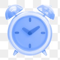 Alarm clock icon  png sticker, transparent background