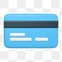 Credit card   png sticker, transparent background