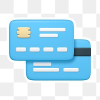 Credit card   png sticker, transparent background