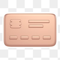 Credit card   png sticker, transparent background