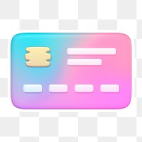 Credit card   png sticker, transparent background