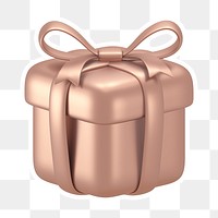 Gift box  png sticker, transparent background