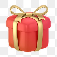 Gift, reward icon  png sticker, 3D gradient design, transparent background