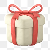 Gift box  png sticker, transparent background